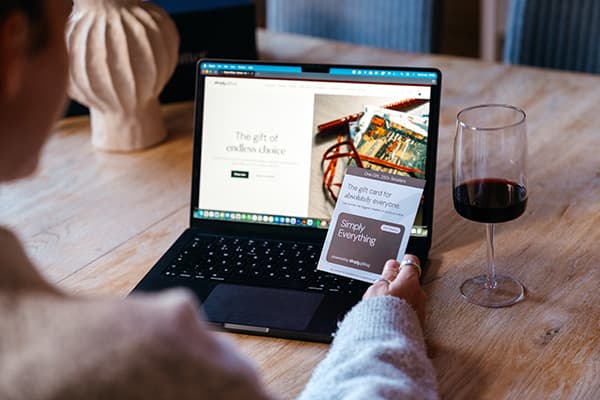Picture of a digital gift card